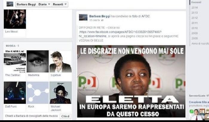 Consigliera leghista di Castelfranco Veneto: Kyenge un cesso