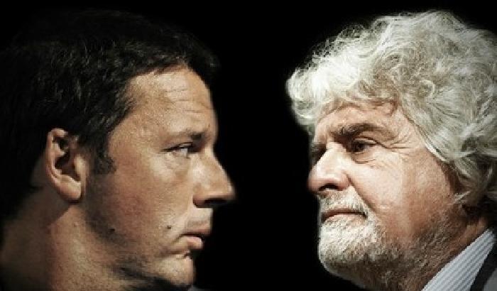 Grillo alla sinistra Pd: mandate a casa Renzi