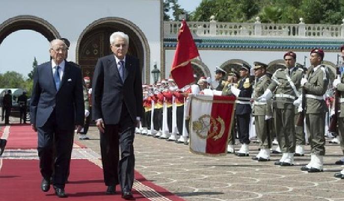 Mattarella a Tunisi: soluzione politica per la Libia