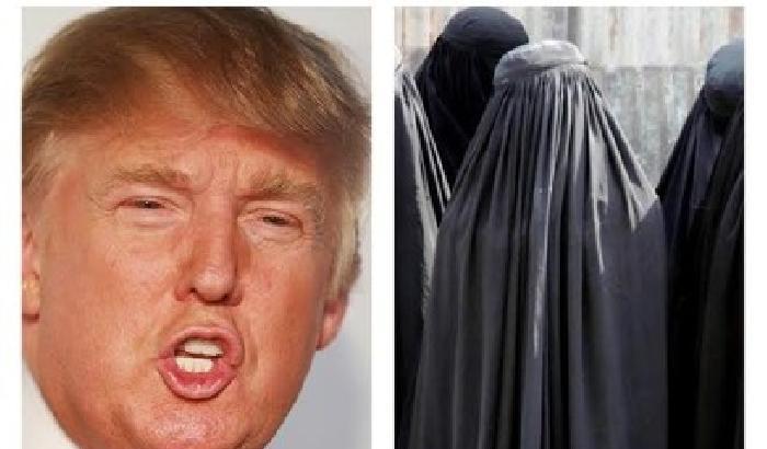 L'ennesima sparata di Trump: le donne con il burqa non devono truccarsi