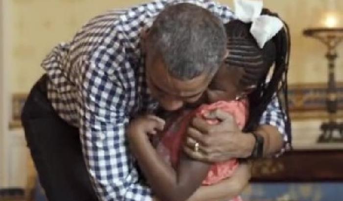 Obama sta per andarsene: bimba di 6 anni in lacrime