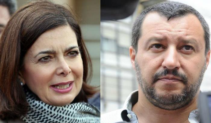 Salvini vomita ancora insulti sulla Boldrini: sei una tarata mentale