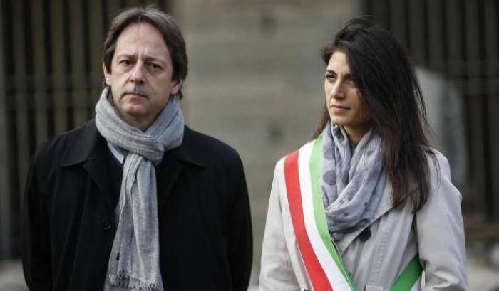 Il vice sindaco Bergomo e Virginia Raggi