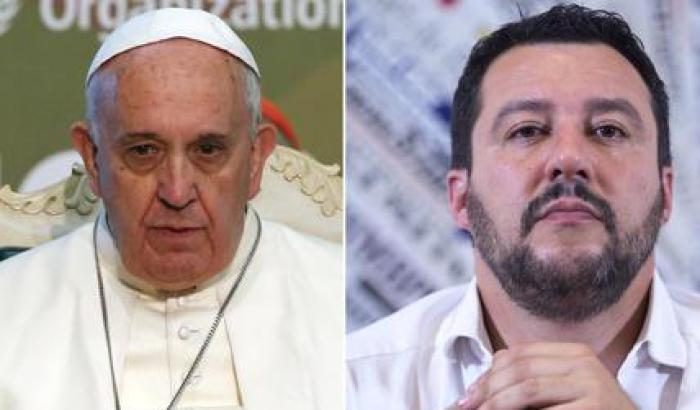 Salvini mistifica pure il Papa: "il razzismo è di sinistra"