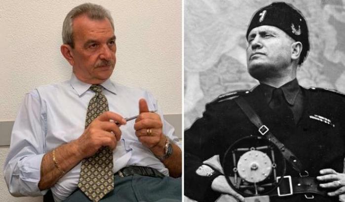 Sotto accusa per aver inneggiato a Mussolini si difende: "Ho solo condiviso la storia"