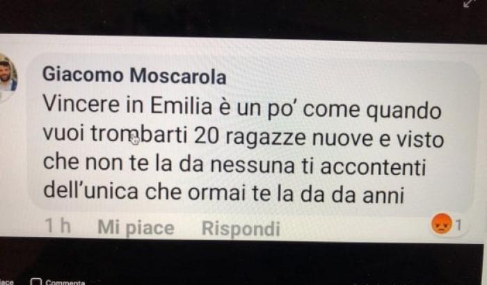 "Vincere in Emilia è come tromb**e con l'unica che te la dà": il post sessista del vicesindaco (leghista) di Biella