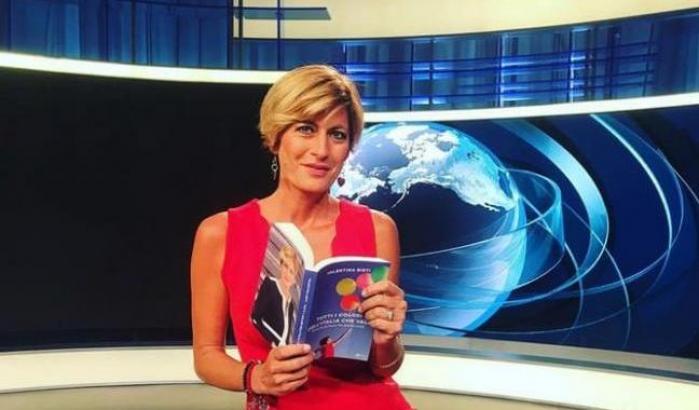 La giornalista del Tg1 Valentina Bisti con il suo libro