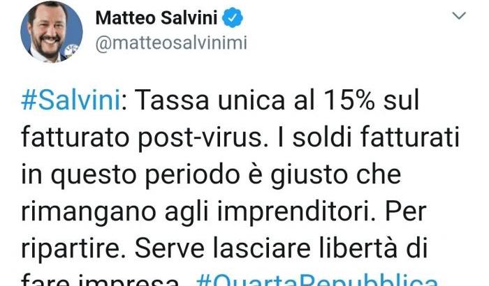 Non sa la differenza tra fatturato e utile: sui social spopola #salvinisomaro