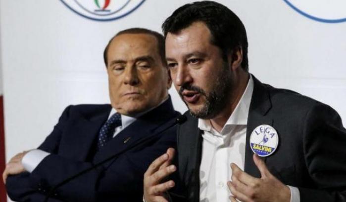 Volano gli stracci a destra, Salvini: "Una parte di Forza Italia pensa all'inciucio"