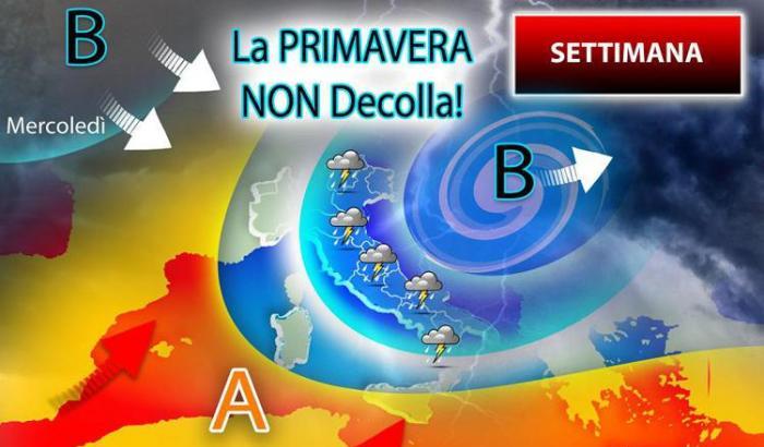 Posticipa ancora la primavera: ecco il meteo per questa settimana