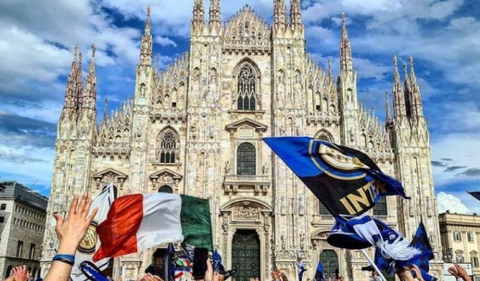 Festa per lo scudetto a Milano