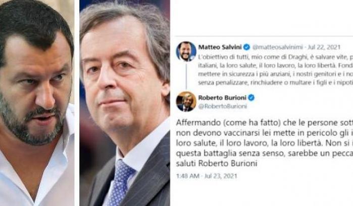 Burioni: "Quando Salvini parla dei vaccini mette in pericolo gli italiani"