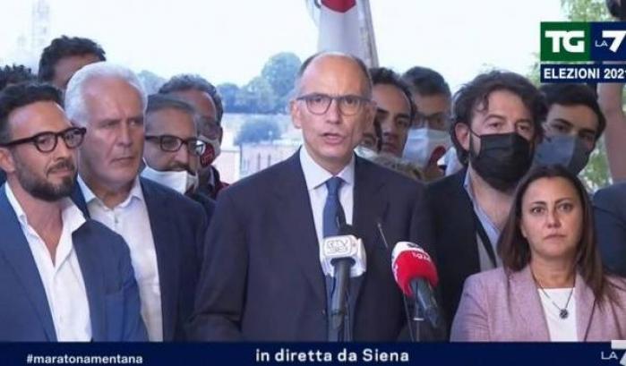 L'ironia di Letta: "Ringrazio Salvini che è venuto nove volte a Siena"