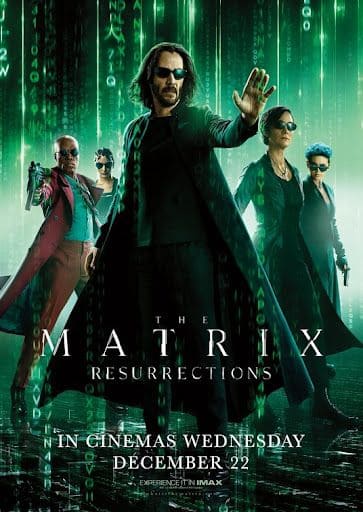 A quasi 20 anni dall' uscita di "Matrix", arriva in sala il nuovo capitolo "Matrix Resurrection"