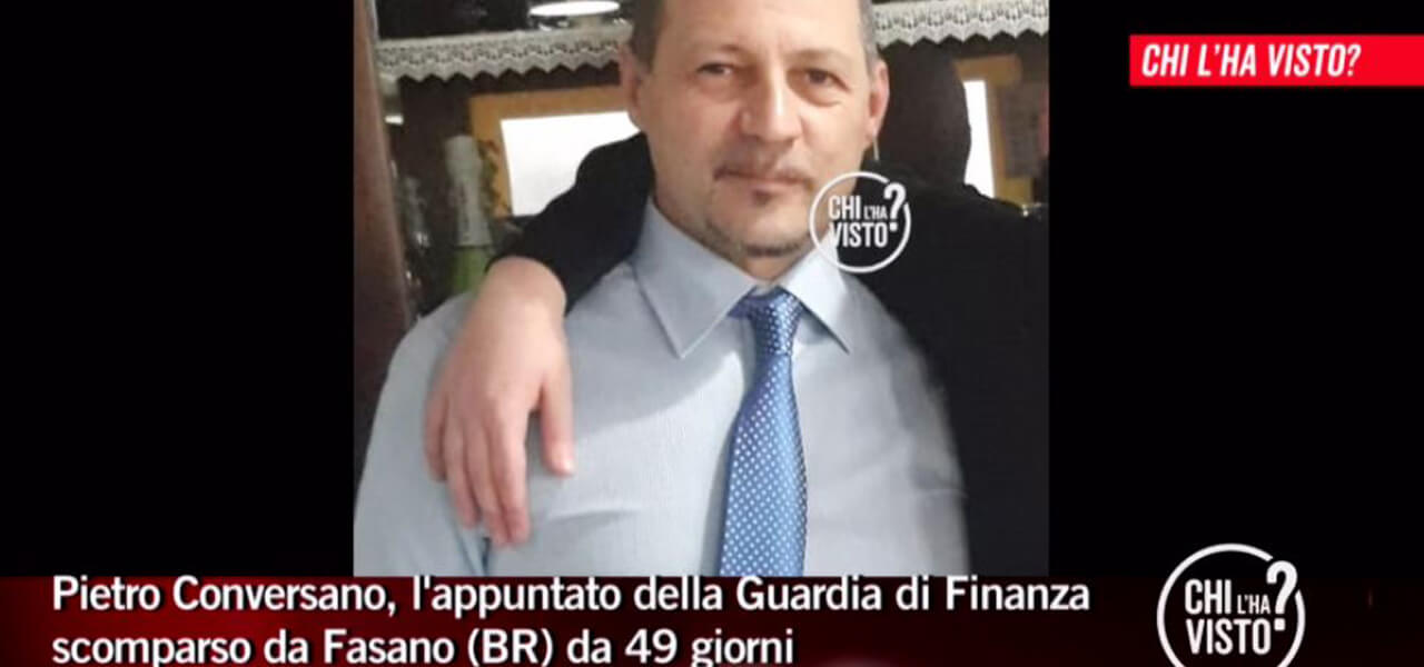 Pietro Conversano, chi è finanziere scomparso da tre anni di cui si occupa Chi l'ha visto?