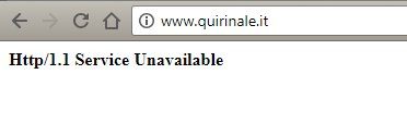 Quirinale: il sito in down, ma non si è trattato di attacco hacker