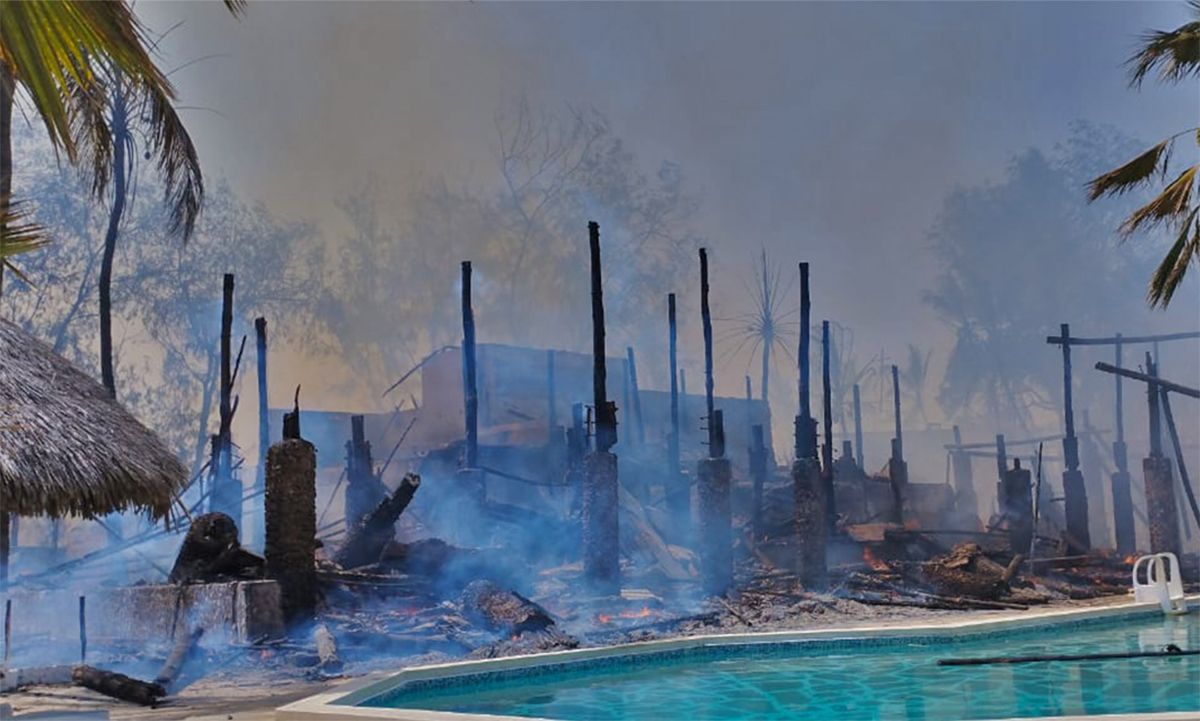 Incendio in un resort italiano a Watamu, ricoverate due turiste: ora sono fuori pericolo