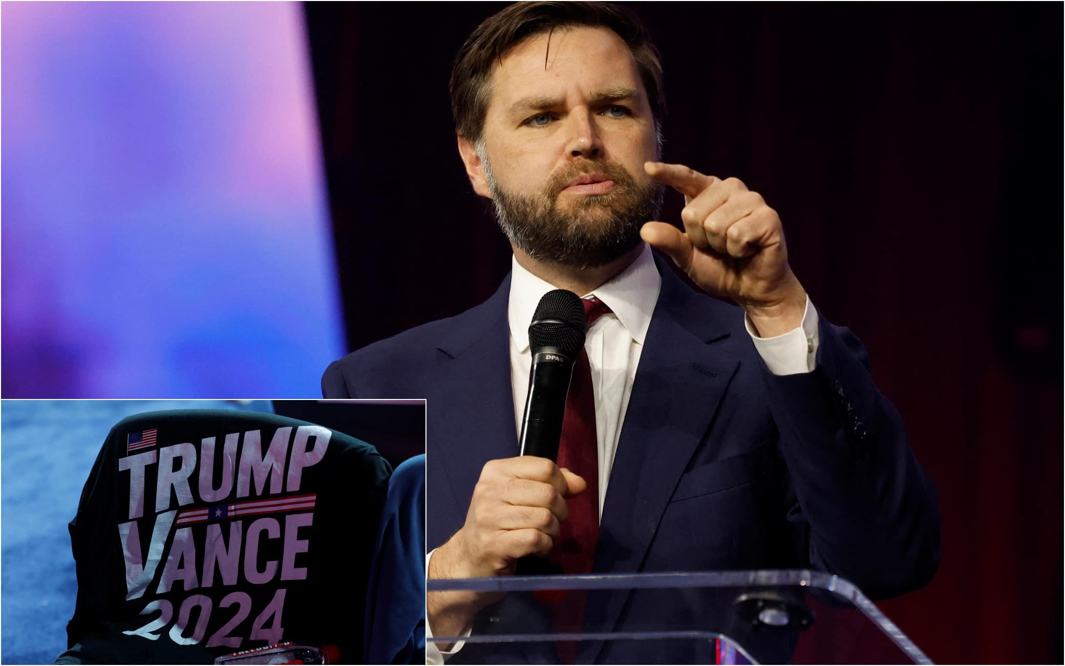 J.D. Vance volgare come Trump: "Kamala Harris vergognosa, vada all'inferno"