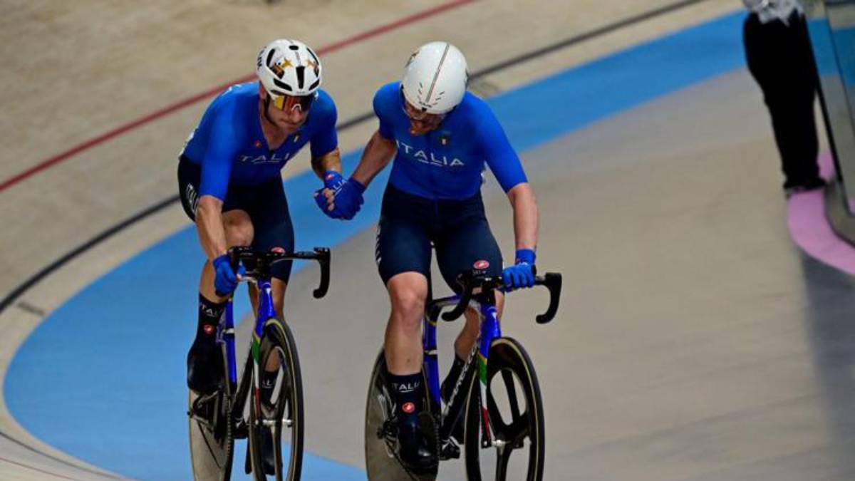 La Madison regala un'altra medaglia all'Italia: argento per il duo Viviani-Consonni